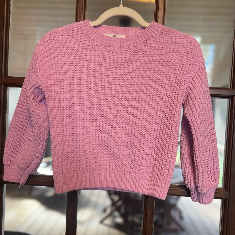 H&M cropped girls sweater bundle! 2 sweaters!
